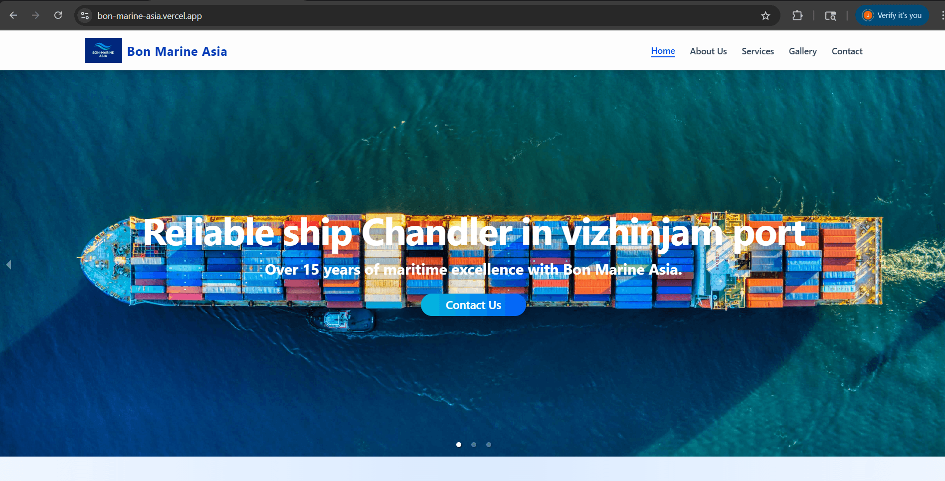 Ship Chandling Management Website